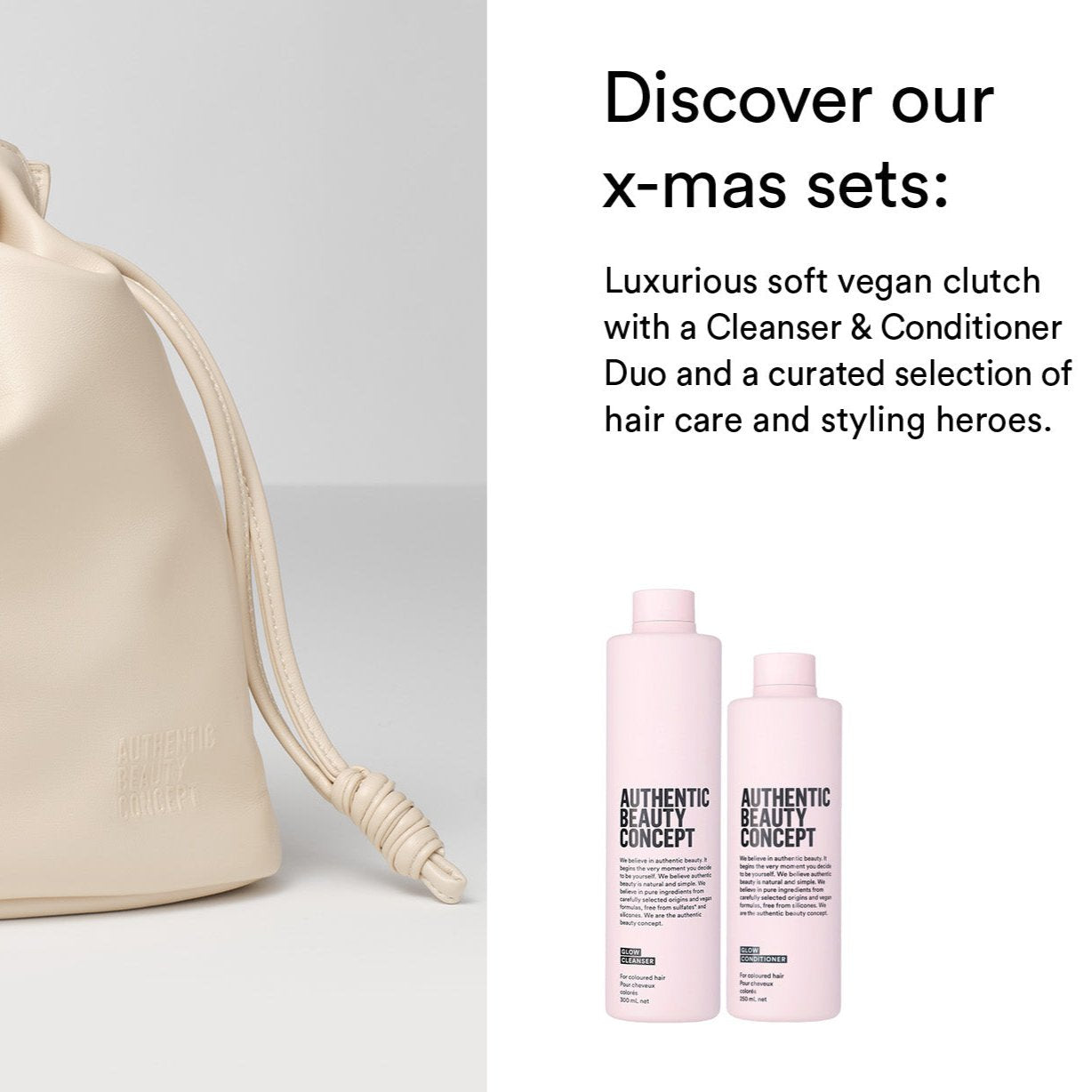 Shop Tophair Authentic Beauty Concept Christmas set with glow cleanser and conditioner