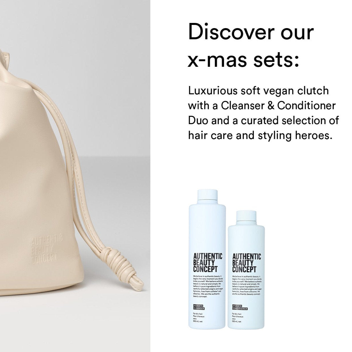 Shop Tophair Authentic Beauty Concept Christmas set with hydrate cleanser and conditioner