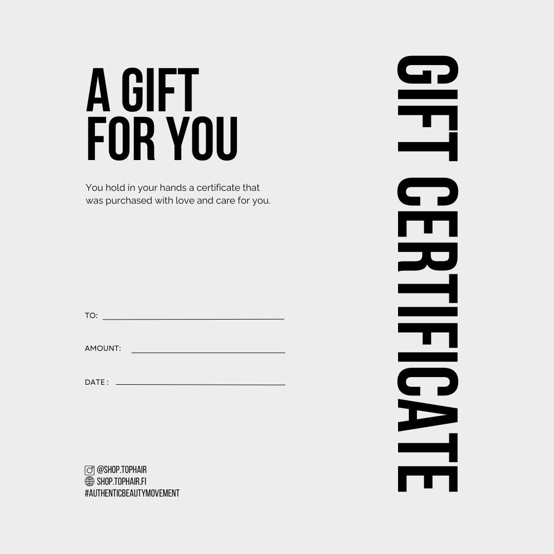 Gift certificate Shop Tophair